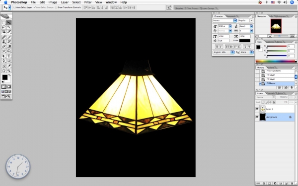 Creation of Angel Lamp: Step 1